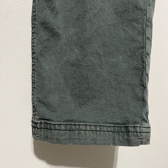 American Eagle Womens Canvas Cargo Pants 10 Green Grunge Normcore Utility Y2K - Picture 5 of 9